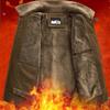Men Cotton Jacket 2025 Retro Versatile Lamb Fleece Thickened Anti Cold Warm Collar Coat Outdoor Casual Winter Wear Cotton Jacket
