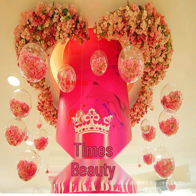 2-40CM Acrylic Transparent Hollow Ball for Wedding and Mall Decorations