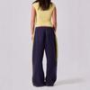 Pantalones de chándal rectos de corte relajado para mujer - Ropa urbana, pantalones casuales anchos con cintura elástica - Estilo de los 2000s