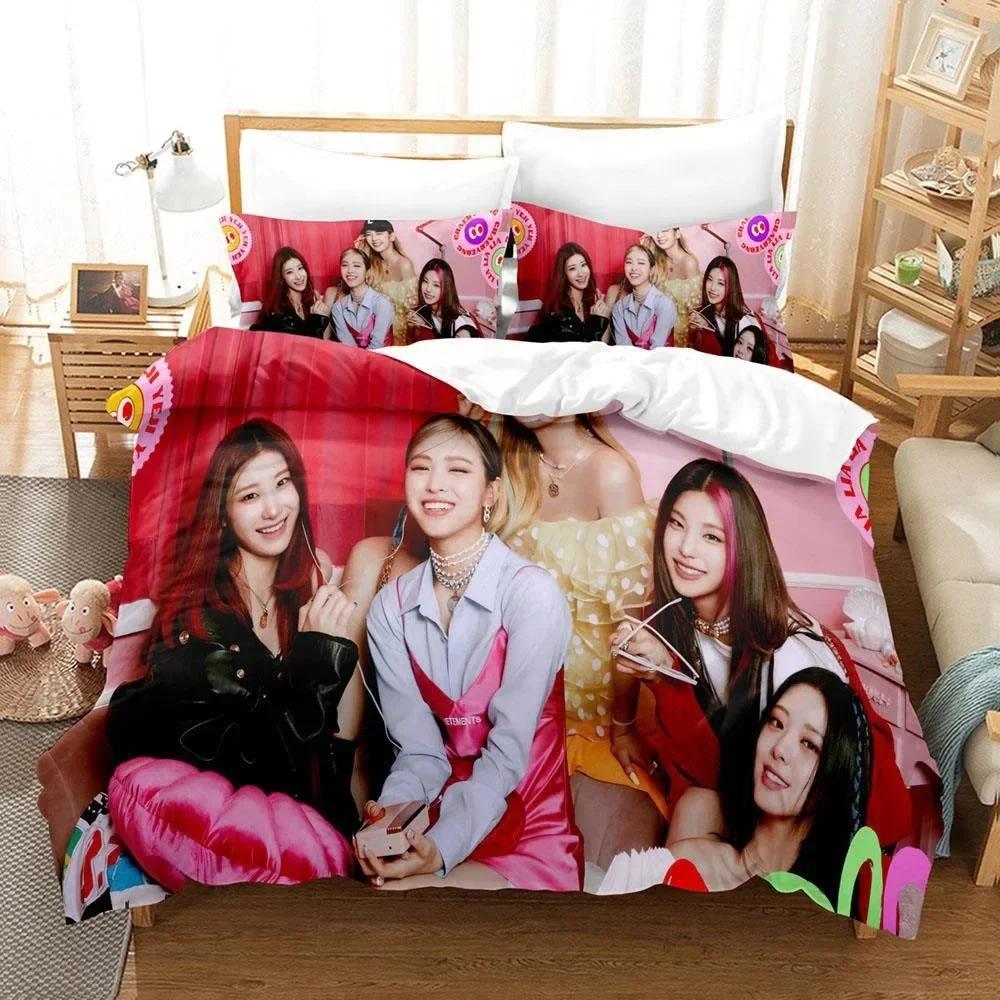 3D Print Kpop Group Itzy 3D Duvet Cover Bedding Set Comforter Linen Pillowcases Home Decor Single Double Twin King Queen