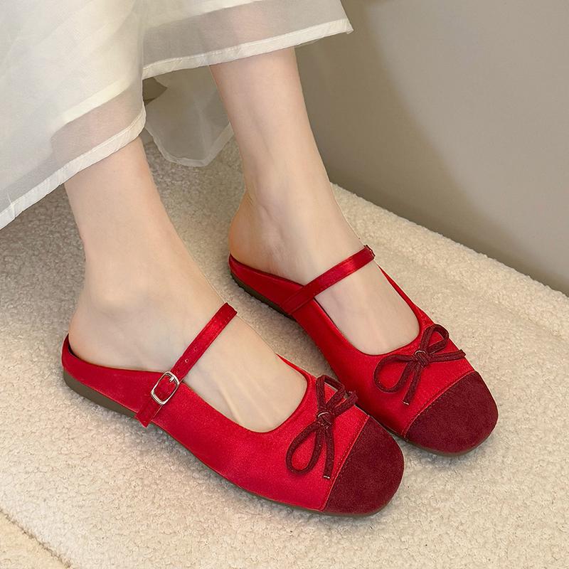 Flats Women Slippers Casual Slingback Shoes Mules Shoes Summer Woman Cozy Sandals 2025 New Trend Brand Female Zapatillas