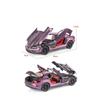 1/24 BENZ SLR 722S Alloy Sports Car Model Diecast Metal Track Racing Car Vehicles Model High Simulation Sound and Light Kids Toy Gift