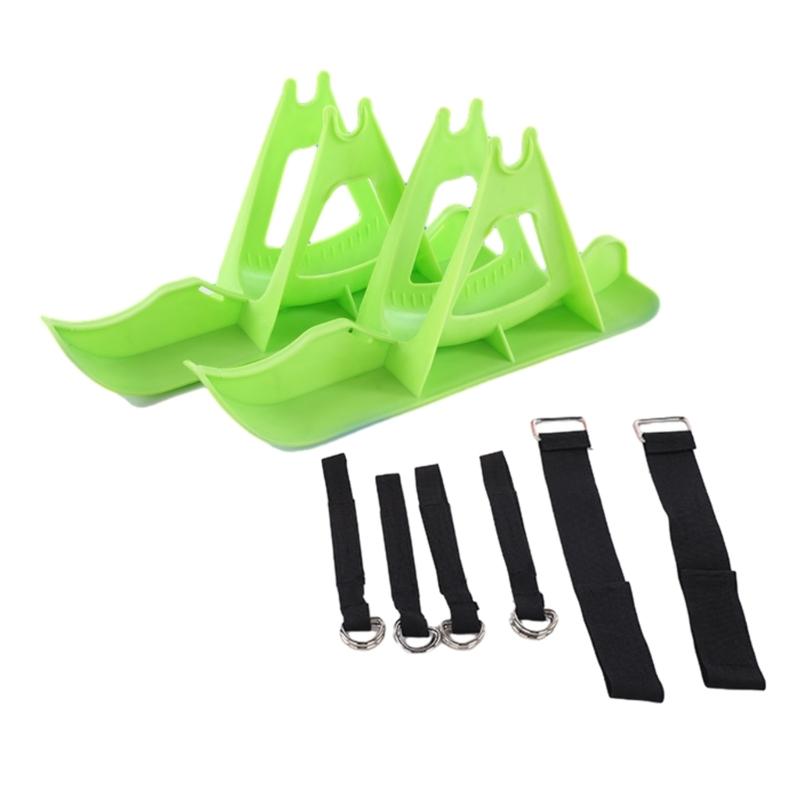 Skiplatte Wheelblades Schlitten Skifahren Board Strand Skateboard Schnee Roller Schlitten Fahrrad Ski Schlitten Einfach zu installieren