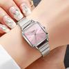 Fashion Square Women Watches Luxury Ultra-thin Strap Ladies Quartz Wristwatch For Ladies Clock Reloj Mujer