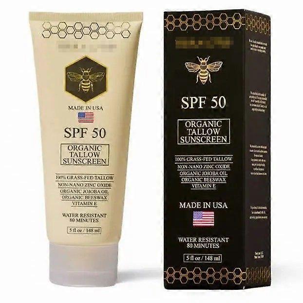 Organic Tallow Sunscreen - Natural Mineral Sunscreen SPF 50 148ml
