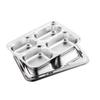 Thickened 304 Stainless Steel Partitioned Lunch Tray
