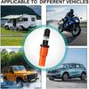 Adjustable Auto-Stop Tire Deflator Valve Kit (10-30 PSI) Tire Air Down Tool Offroad 4X4 Screw-On Automatic Tire Deflators. (4, Orange)