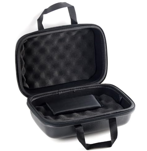 Fishing Rod Storage Case, Hard Shell, Waterproof, 23x12cm, Foam Interior, Black, Reel Cover, Waterproof Protective Case, trg03