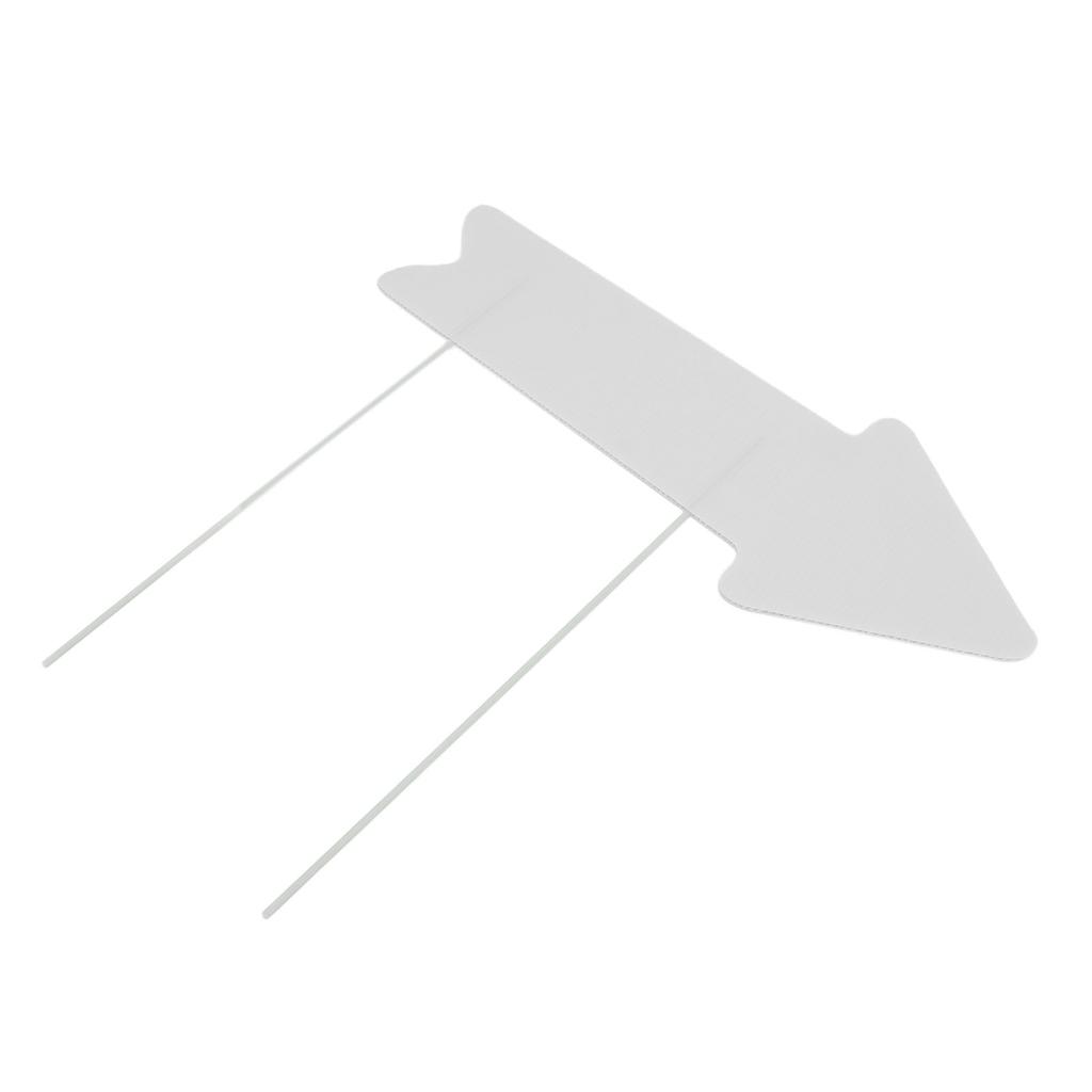 Blank Arrow Signs with Stakes Double Side Water Proof Directional Signs for Wedding Party Decor