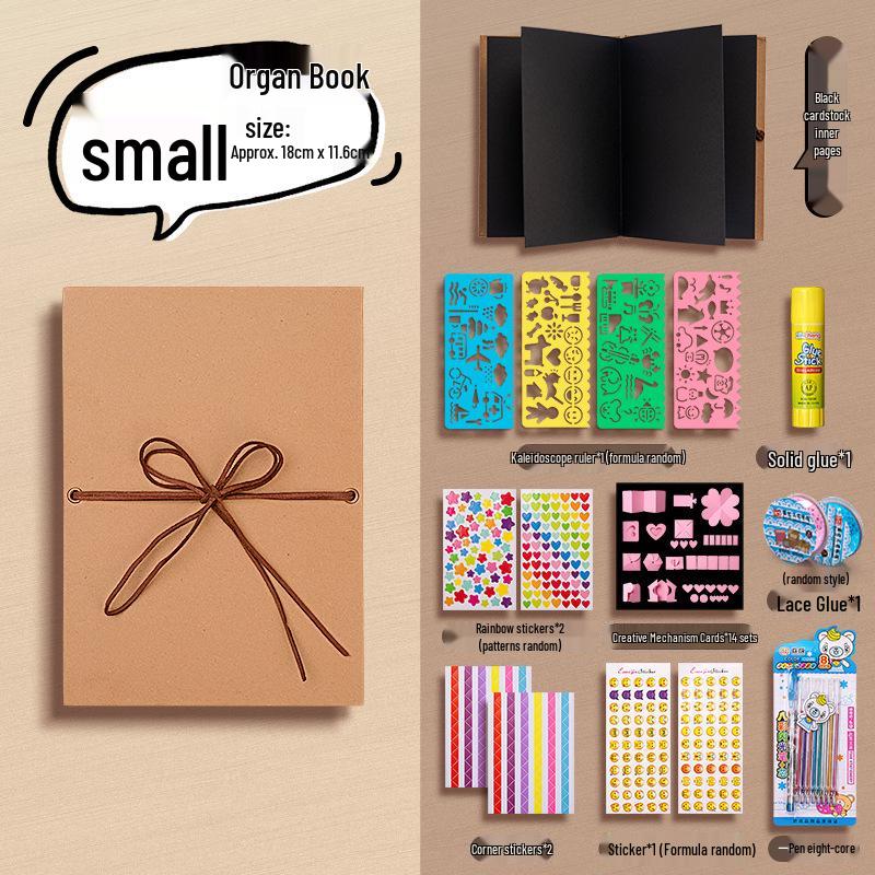 Acrylic DIY Photo Album: Handmade Memory Journal with Creative Graffiti and Loose-Leaf Design