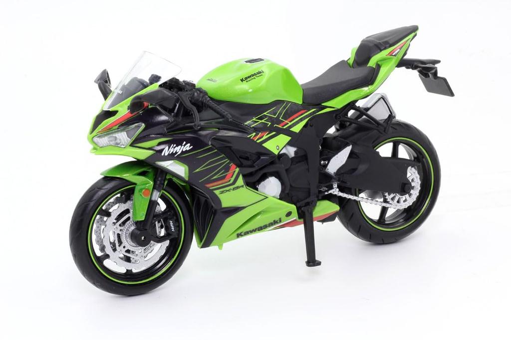 Doyusha Diecast Motorcycle 1/12 Scale 2023 Kawasaki Ninja ZX-6R Green Finished Product