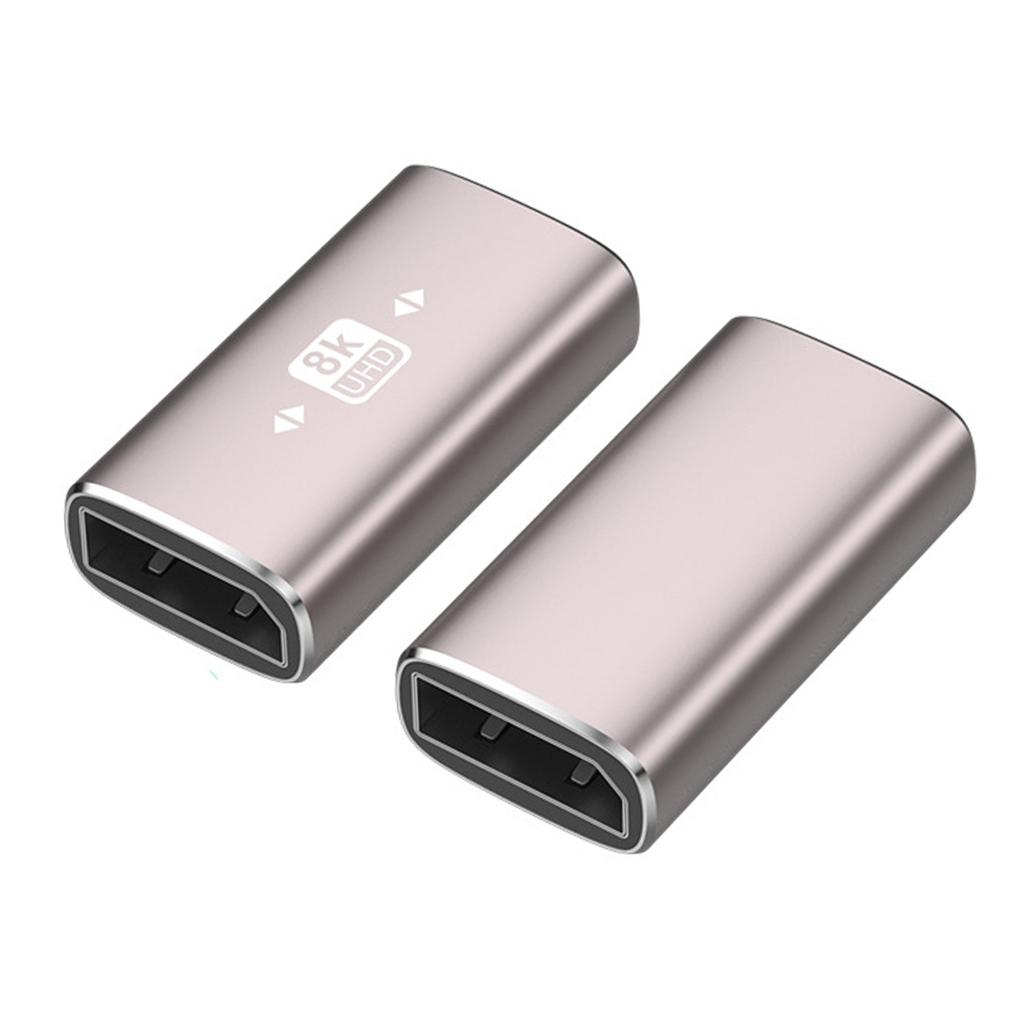 8K DisplayPort 1.4 Adapter, rechtwinkliger DisplayPort-Stecker auf Buchse, vertikale Anschlüsse, Konverter-Extender, unterstützt 8K bei 60 Hz