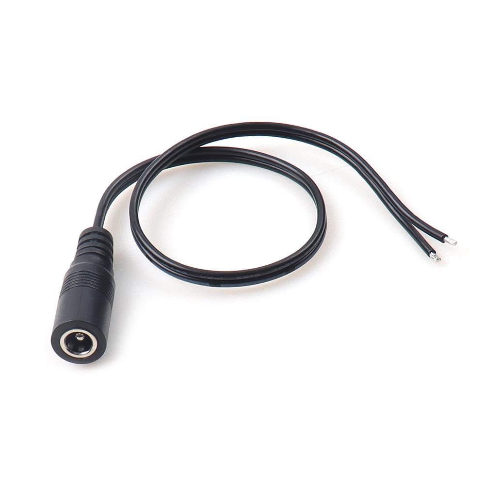 DC5521 Female to Open Non-Tuning Fork Power Extension Cord, 0.5m-1m
