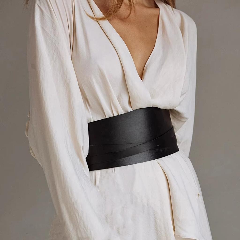 Tight Corset Belt Pu Leather Belt Slim Fit Women's Fashionable High Waisted Belt Suitable for Daily Wear