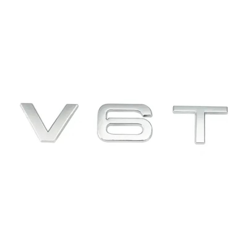 1.8T 2.0T 3.0T V6T V8T ABS badge stickers car rear trunk displacement decoration label