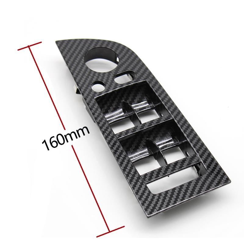 LHD RHD Car Carbon Fiber Window Lift Switch Panel Outer Cover Replacement For BMW 3 Series E90 E91 316 318 320 325 328i
