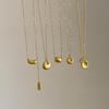 Elegant Gold Yuanbao Pendant Necklace - Versatile Choker for Women’s Fashion