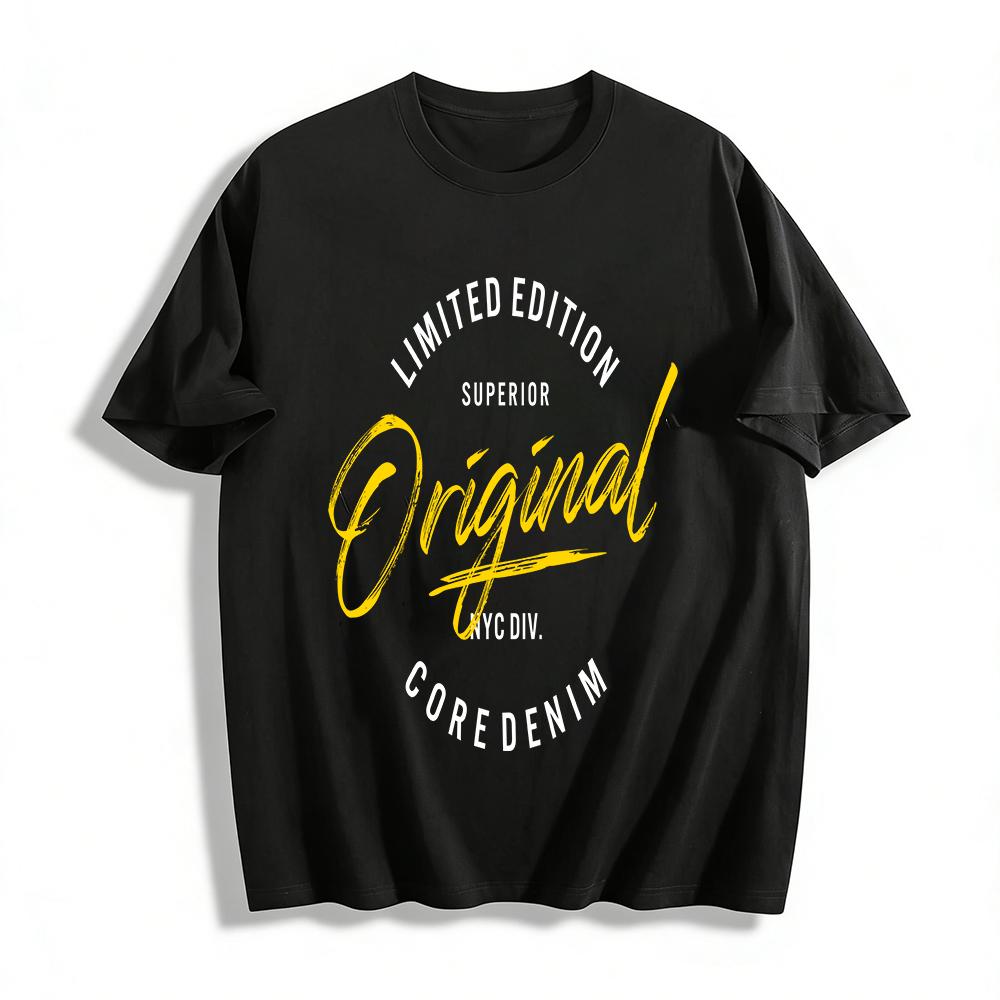 Original Limited Edition Core Denim Graphic Print Casual Tee Pure cotton T-shirt XXS
