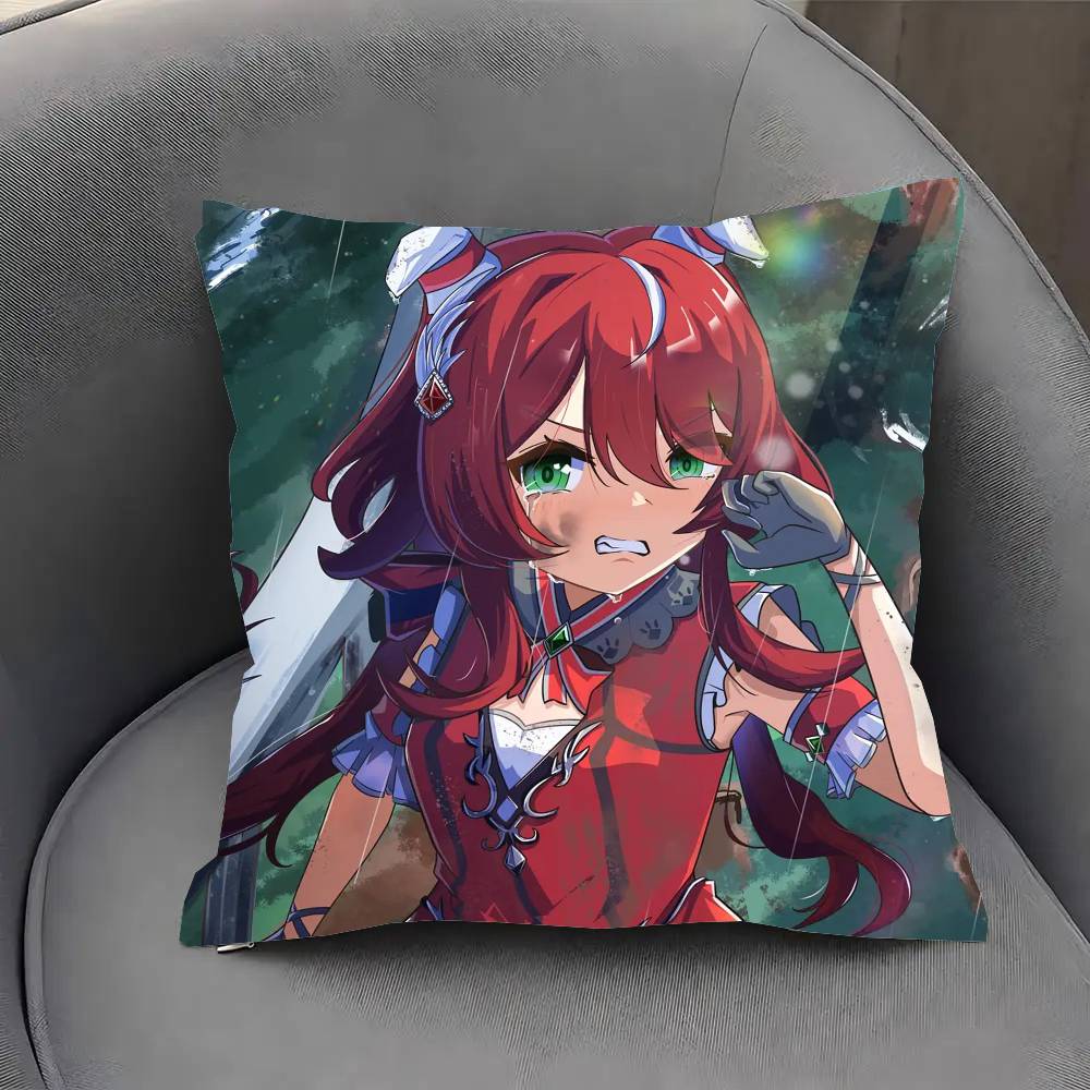 Win Variation Anime UUmamusume Pillow Case Fashion Square Pillowcase Bedroom Sofa Room Ins Decoration Leisure