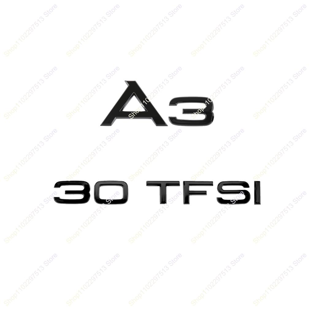 ABBD1 3D Chrome Black 45 40 35 30 TFSI 30 35 1.6 TDI 1.8 2.0 T ABS Emblem For A3 Series Car Trunk Styling Decals Badge Sticker