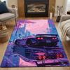 1 Stück Auto Straße Lila Himmel Teppich für Wohnzimmer Schlafzimmer Sofa Heimdekoration Rus Rutschfeste Fußmatte Luxus Geschenk