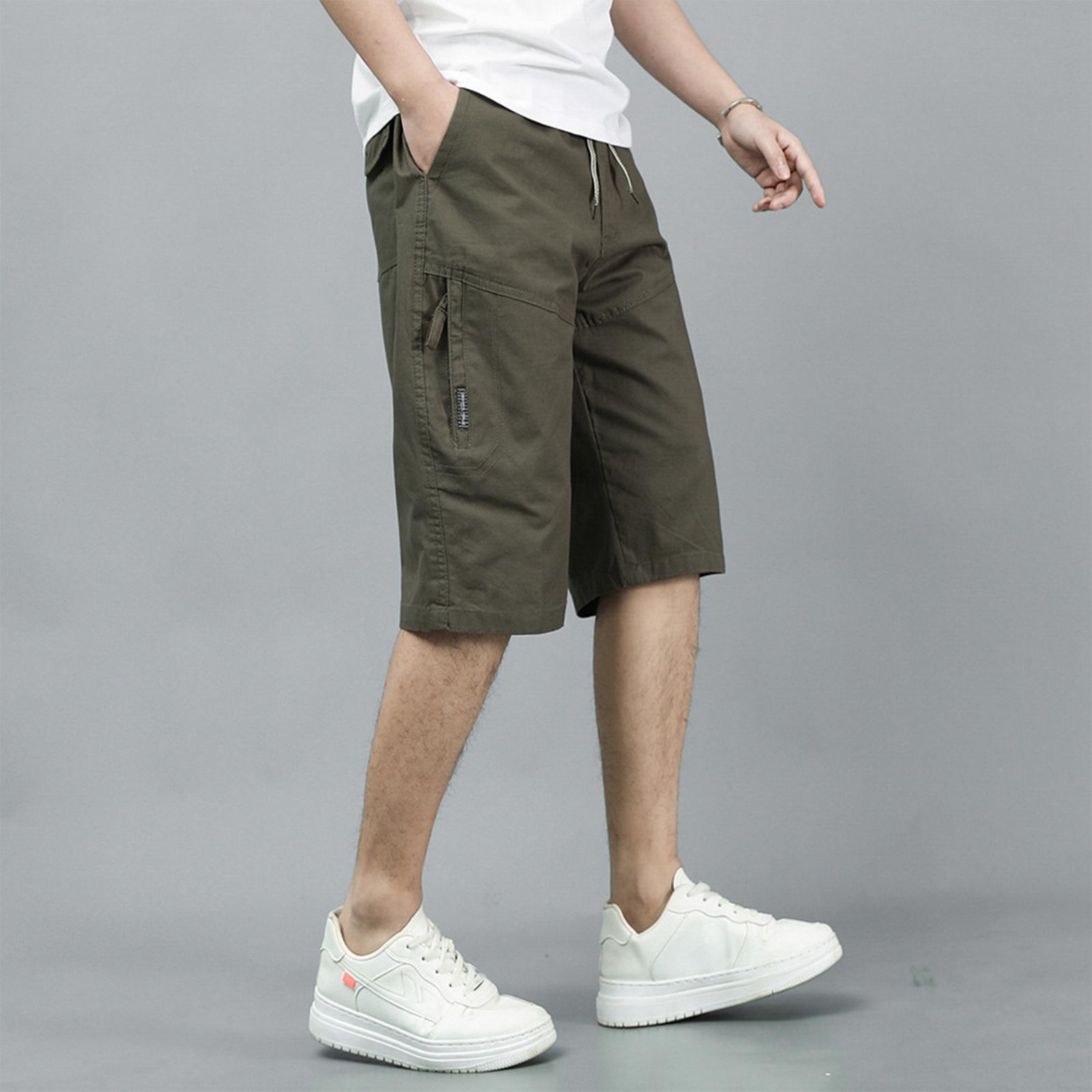 

Men s Straight-leg Pants Outerwear: Large Pair Of Underpants Cotton, Knee-length Pants L