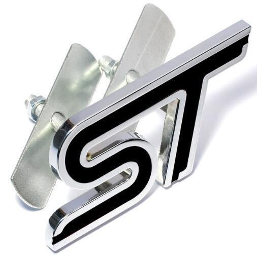 

Металевий 3D-стайлінг автомобіля ST наклейка на передню решітку автомобіля Емблема на головній решітці емблеми Chrome наклейка для FO+RD FIESTA FOCUS MONDEO Auto