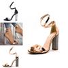 Atemberaubende Damen Sandaletten mit Strassriemchen und Ultra High Heels