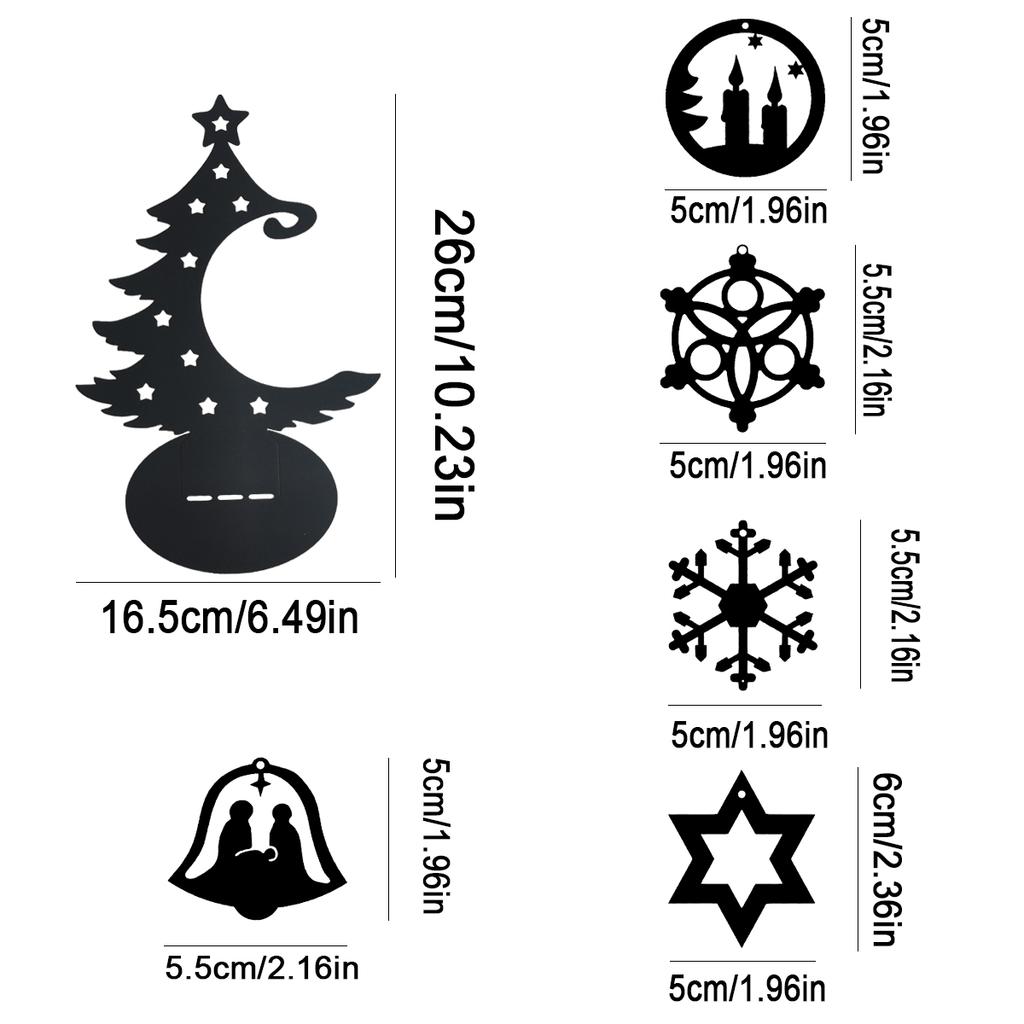 1Pc Christmas Iron Art Decoration Ornament, Christmas Scene Decoration, Desktop Decoration, Christmas Tree Desktop Decoration Ornament, DIY Be