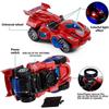 Electric Automatic Dinosaur Transforming Car with Flashing Lights and Sound for 3-7 Years Old Boys Girls Educational Toy Birthday Xmas Gifts for Kids
