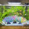 Aquarium Coral Decoration Luminous Silicone Gradient Color Artificial Simulated Soft Coral Statue Realistic Coral Aquarium Decor