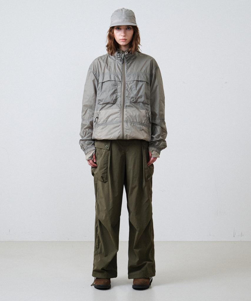 HELEMENT Women'S Cargo Wide Pants (Khaki)