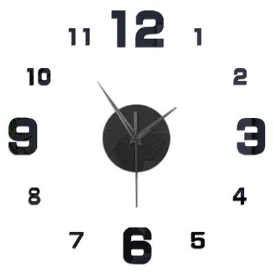 3D Wall Clock DIY Mirror Wall Stickers Home Decor Quartz Needle Watch Living Room Removable Art Decal Sticker Reloj De Pared Hot