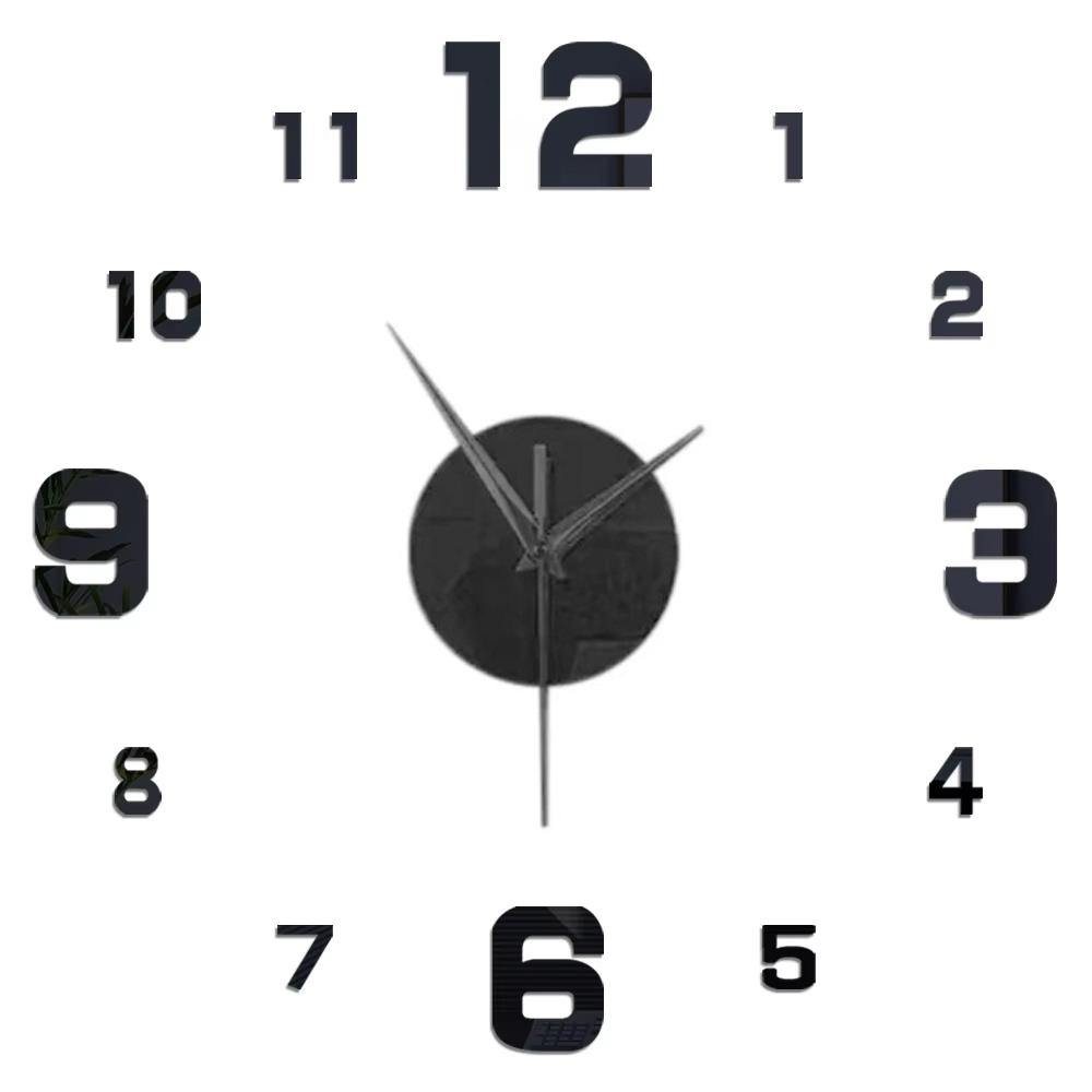 3D Wall Clock DIY Mirror Wall Stickers Home Decor Quartz Needle Watch Living Room Removable Art Decal Sticker Reloj De Pared Hot