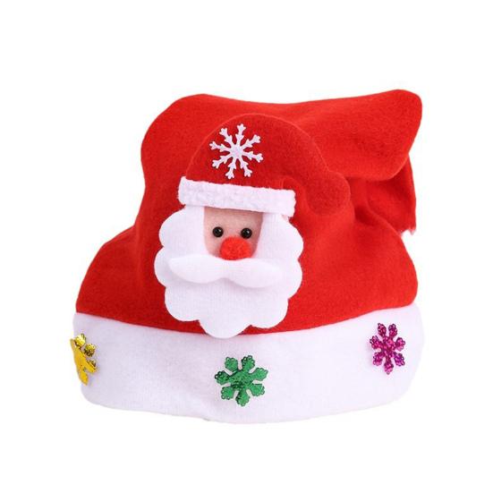 Unisex Christmas Hat Children New Year Party Beanie Battery-operated Luminous LED Light-Up
