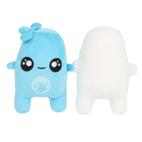 Desktop Decoration Dolls Game Plush Toy, Blue Water Drop And White Cloud Comfortable Hugging Toys Pillow, Soft Stuffed Animal for Bedside