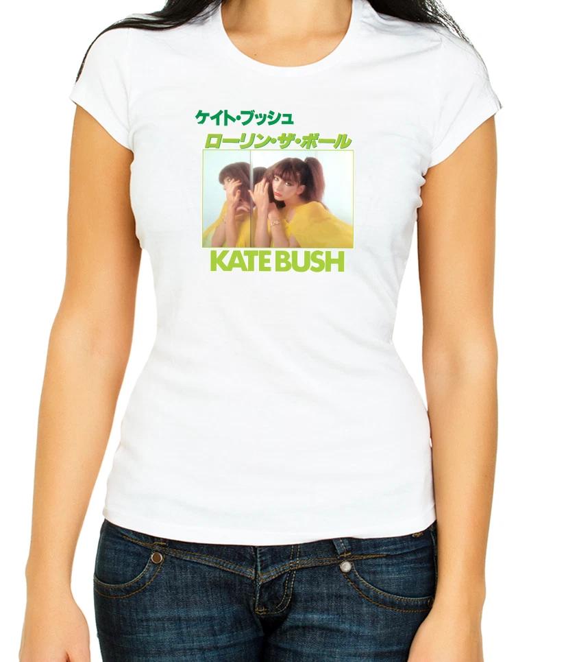 Kate Bush Japan Drama White/Black Women's 3/4 Short Sleeve T-Shirt K582
