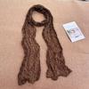 Sunscreen Shawls Polka Dot Scarf Wrinkle Twisted Chiffon Scarf Pleated Scarves  Air Conditioner Use