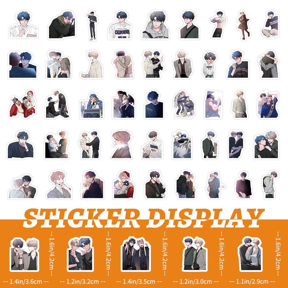 100 Korean Manga Sticker Sheets: Waterproof, Perfect for Journals, Water Bottles, and Phones