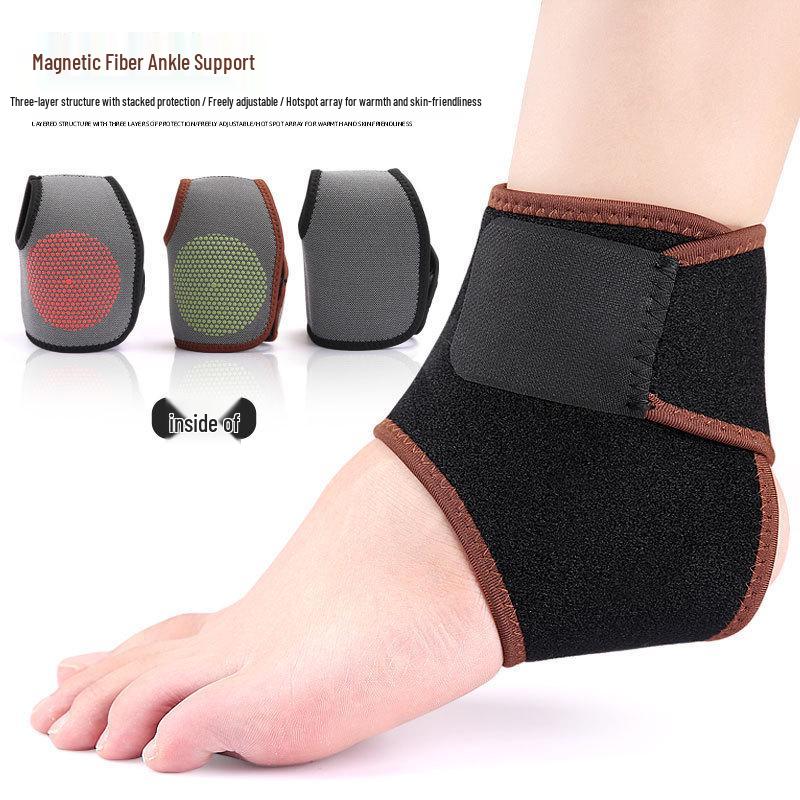 Mugwort Self-Heating Magnetic Ankle and Wrist Brace for Sports and Outdoor Activities
