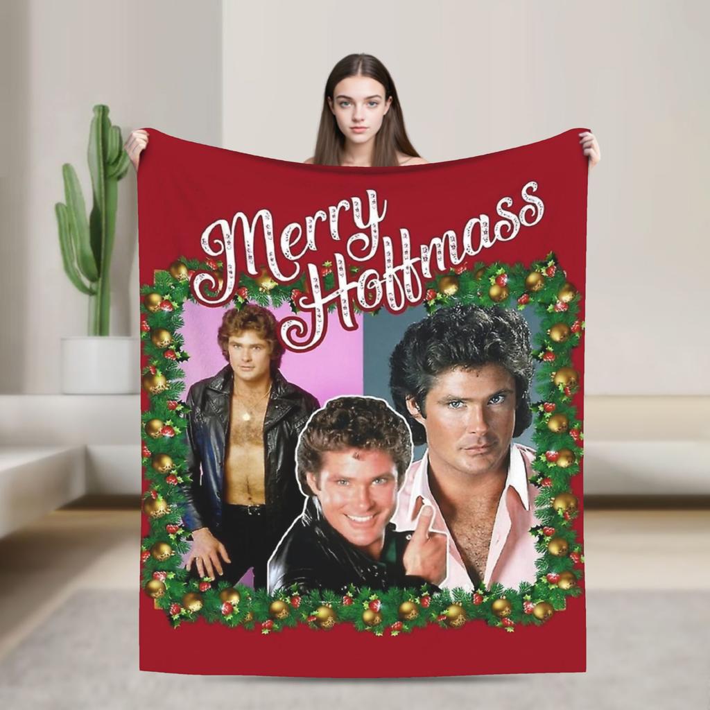 david hasselhoff the hof Blanket Quality Super Soft  Bedding Throws Winter Airplane Travel Bedroom Fluffy Bedspread