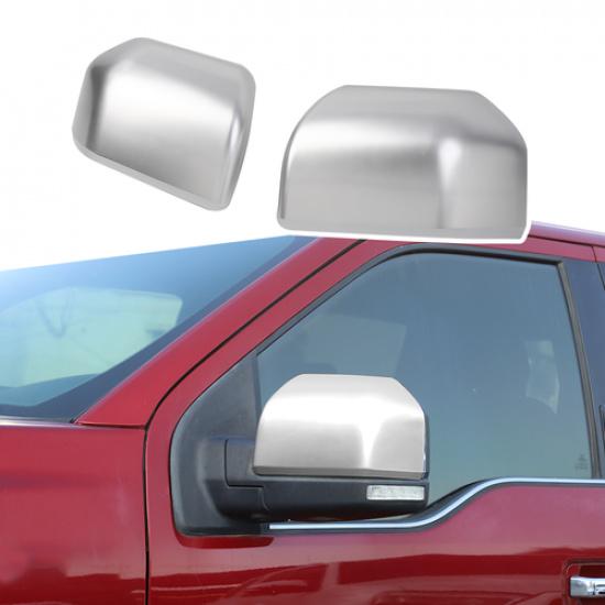 Driver & Passenger Side View Mirror Cover Cap Glossy Kit For 2015- Ford F150