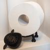 Black Sheep Shape Toilet Roll Holder Resin Animal Roll Paper Rack Stackable for Home Bathroom Vanity Night Stands
