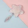 1pcs New Type Fashion Star Flowing Glitter Airbag Comb Mirror for Baby Girl Princess Hair Supplies Massage Sequins Comb