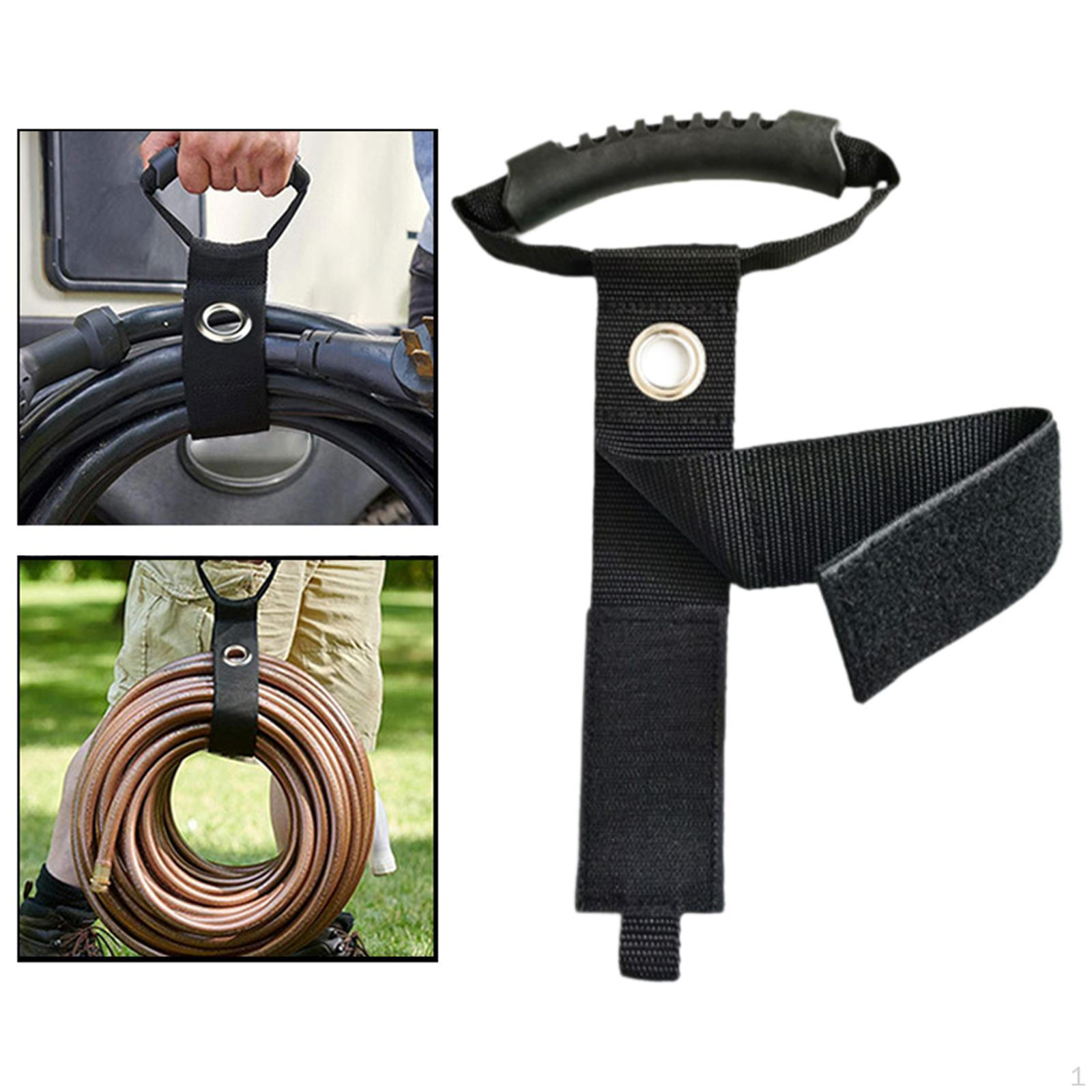 

Cable And Hose Carry Strap with Handle, Heavy Duty Multi-Purpose Car Boat RV Accessory Garage