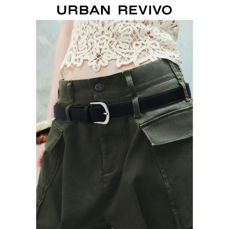Women's Casual Workwear Shorts with Belt