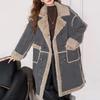 TonLion Faux Lamb Wool Mid-Length Coat