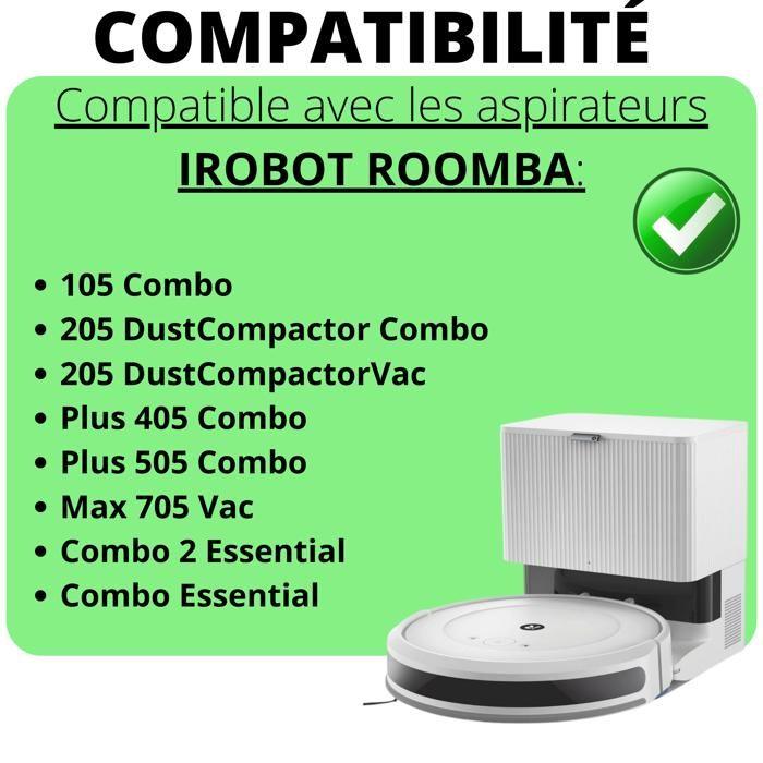 Side Brush - PHONILLICO - iRobot Roomba - Set of 6 - Compatible with Several Models - Black