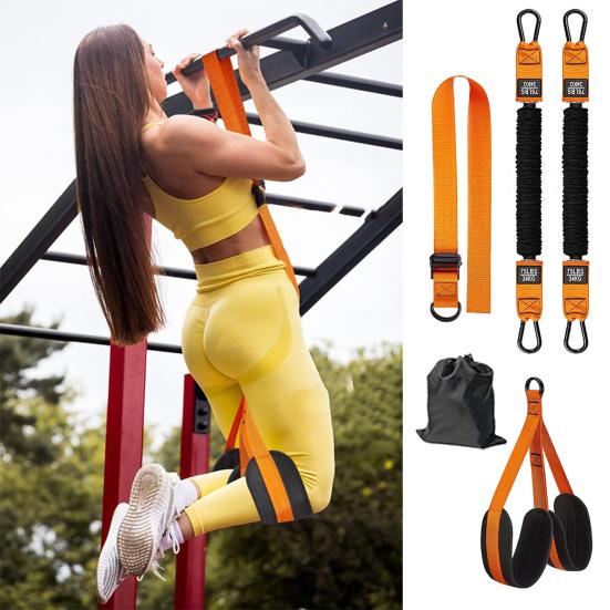 1 Set Klimmzug-Unterstützungsband 150/225/300 lbs Schwerlast-Klimmzug-Assist-Gürtel Ganzkörpertraining Oberkörper Reckstange Elastisches Widerstandsband