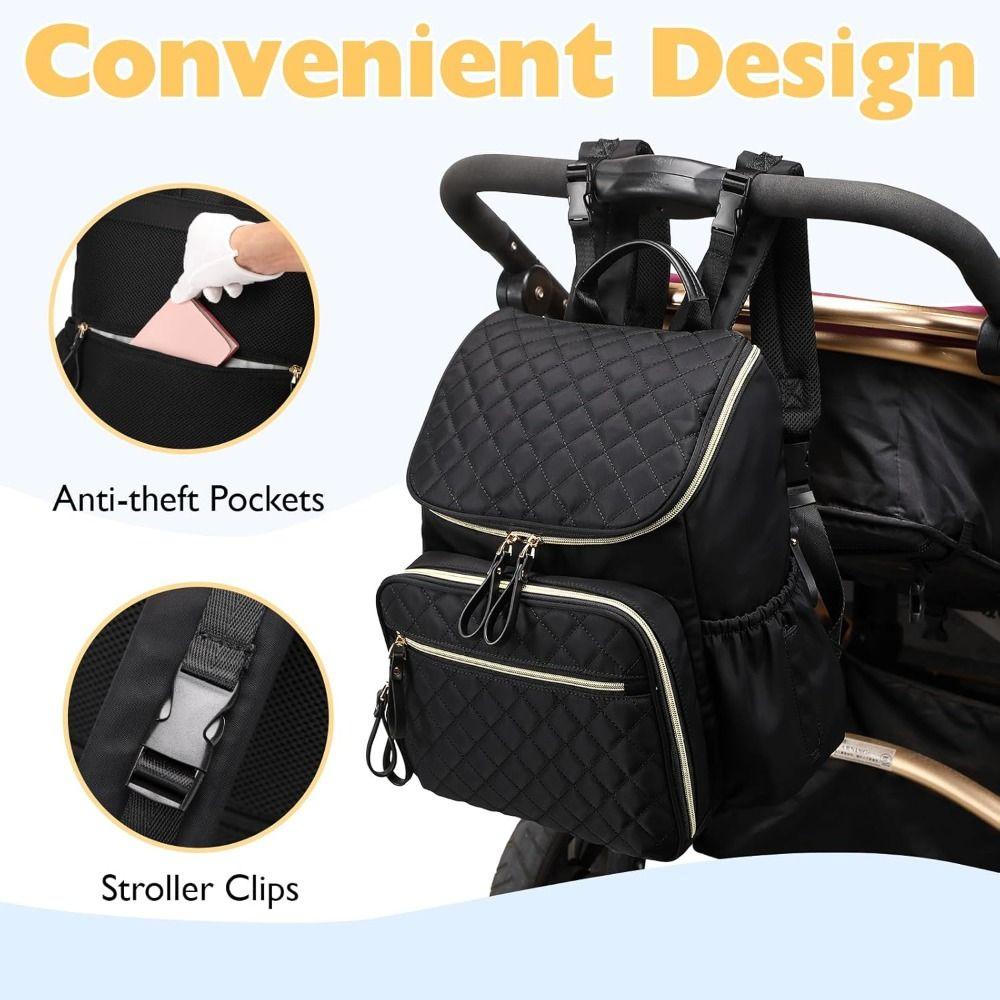 Large Capacity Diaper Bag Lightweight Stroller Hanging Bags New Backpack Women